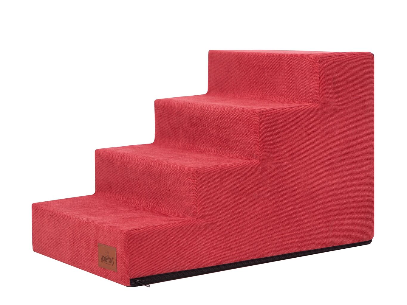 Hobbydog laiptai Savoy 4, raudoni, 60x40x40 cm kaina ir informacija | Guoliai, pagalvėlės | pigu.lt