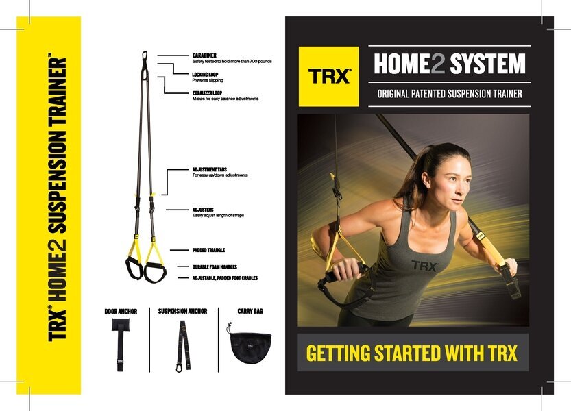 Tampyklė TRX Home 2 System kaina ir informacija | Tampyklės ir treniruočių diržai | pigu.lt