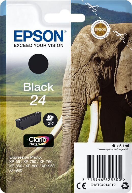 Epson C13T24214022 цена и информация | Kasetės rašaliniams spausdintuvams | pigu.lt