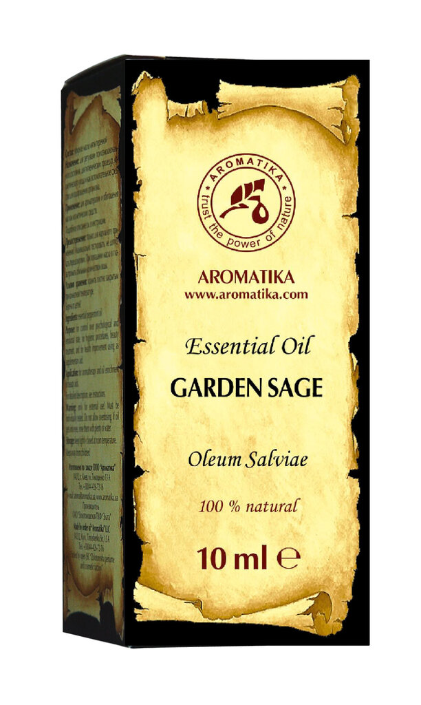 Vaistinio Šalavijo eterinis aliejus Aromatika, 10 ml kaina ir informacija | Eteriniai, kosmetiniai aliejai, hidrolatai | pigu.lt