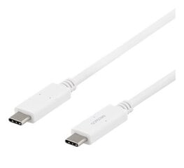 Deltaco USBC-1502M, USB-C, 1 m kaina ir informacija | Kabeliai ir laidai | pigu.lt