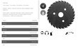 230 x 22.2 mm diskinio pjūklo diskas Tarpol Rasp fi T-30 kaina ir informacija | Šlifuokliai | pigu.lt