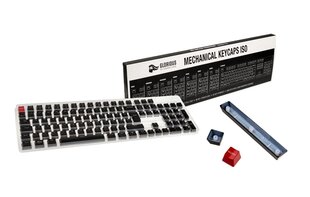 Механические клавиши Glorious PC Gaming Race ISO Mechanical Keyboard Keycaps, черные цена и информация | Клавиатуры | pigu.lt