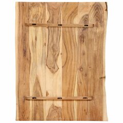 vidaXL Stalviršis, 80x(50-60)x2,5cm, akacijos medienos masyvas kaina ir informacija | Virtuvės stalviršiai | pigu.lt
