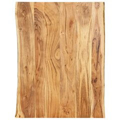 vidaXL Stalviršis, 80x(50-60)x2,5cm, akacijos medienos masyvas kaina ir informacija | Virtuvės stalviršiai | pigu.lt