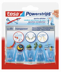 Tesa крючки PowerStrips Deco 5 шт. цена и информация | Аксессуары для ванной комнаты | pigu.lt