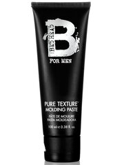 Formuojamoji vyrų plaukų pasta Tigi B for Men Pure Texture, 100 ml kaina ir informacija | Plaukų formavimo priemonės | pigu.lt