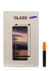 LCD apsauginis stikliukas M1 5D UV Glue Samsung G965 S9 Plus lenktas skaidrus kaina ir informacija | Apsauginės plėvelės telefonams | pigu.lt