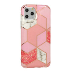 Cosmo Marble dėklas telefonui skirtas iPhone 11 Pro, D1, rožinis kaina ir informacija | Telefono dėklai | pigu.lt