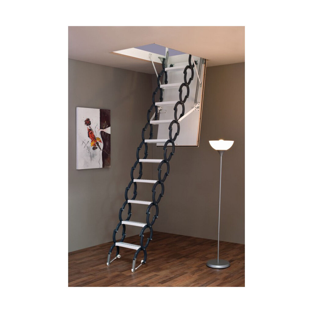 Žirkliniai palėpės laiptai 4IQ 90 x 70 cm цена и информация | Laiptai | pigu.lt