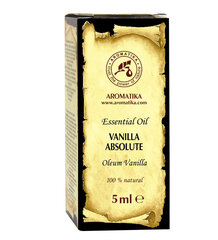 Натуральное эфирное масло абсолют ванили Aromatika, 5 мл цена и информация | Эфирные, косметические масла, гидролаты | pigu.lt