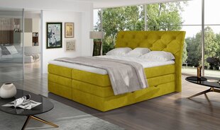 Кровать NORE Mirabel 12, 140x200 см, желтая цена и информация | Кровати | pigu.lt