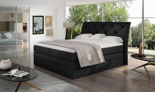 Кровать NORE Mirabel 15, 140x200 см, черная цена и информация | Кровати | pigu.lt