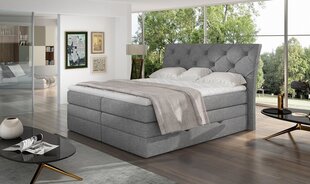 Кровать NORE Mirabel 16, 140x200 см, серая цена и информация | Кровати | pigu.lt
