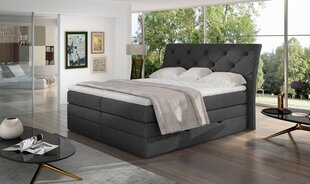 Кровать NORE Mirabel 06, 160x200 см, темно-серая цена и информация | Кровати | pigu.lt