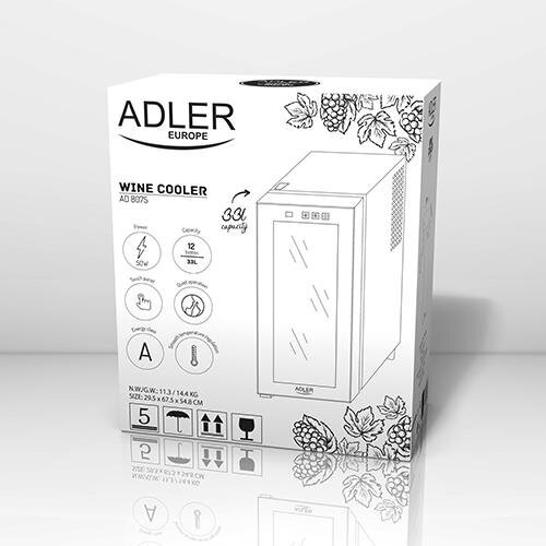 Adler AD8075 kaina ir informacija | Vyno šaldytuvai | pigu.lt
