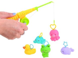 Guminiai vonios žaislai gyvūnai Baby Toys, 5 vnt. kaina ir informacija | Žaislai kūdikiams | pigu.lt