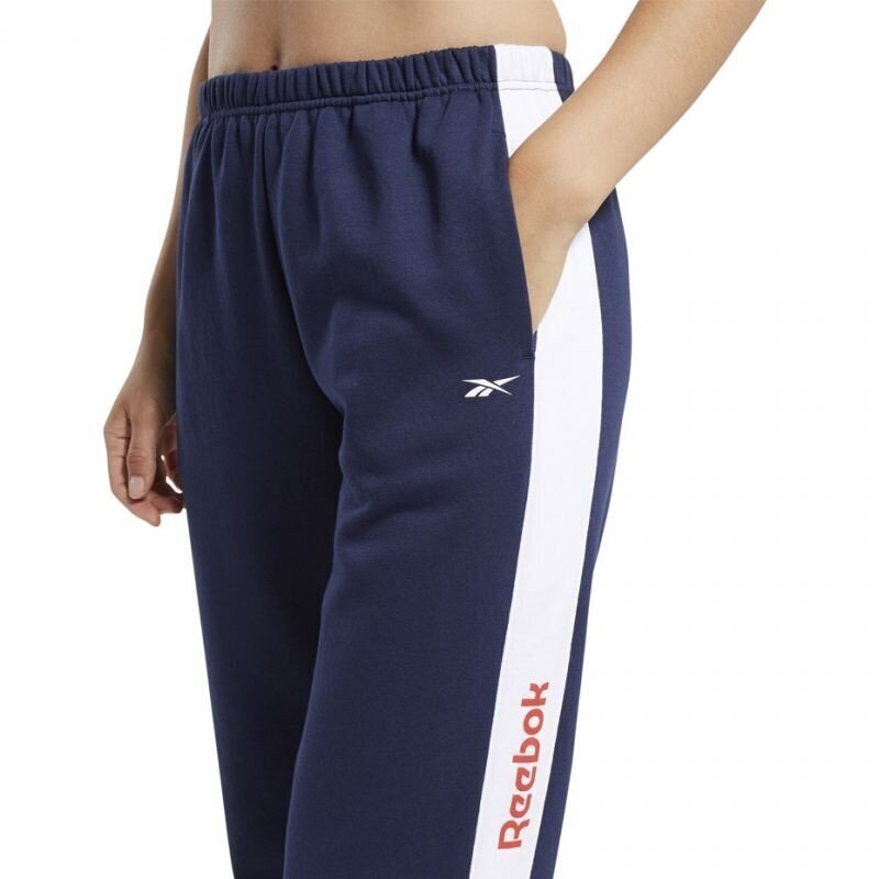 Sportinės kelnės moterims Reebok Te Linear Logo W FU2252, mėlynos цена и информация | Sportinė apranga moterims | pigu.lt