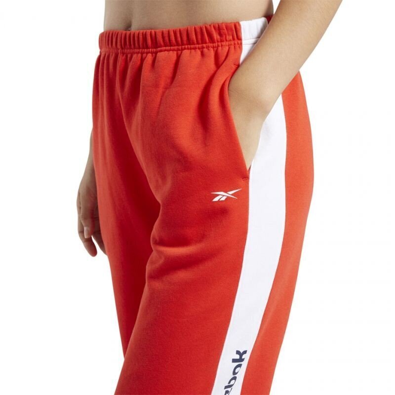 Sportinės kelnės moterims Reebok Te Linear Logo Fl PW FT0905, raudonos kaina ir informacija | Sportinė apranga moterims | pigu.lt