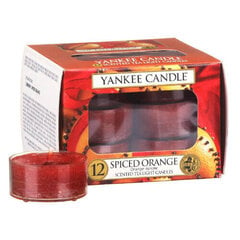 Kvapiosios arbatinės žvakės Yankee Candle Spiced Orange 9.8 g, 12 vnt. kaina ir informacija | Žvakės, Žvakidės | pigu.lt