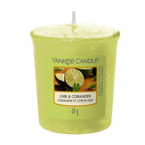 Kvapioji žvakė Yankee Candle Lime & Coriander 49 g kaina ir informacija | Žvakės, Žvakidės | pigu.lt