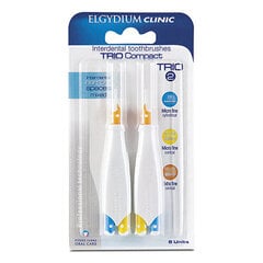 Tarpdančių šepetėlis Elgydium Trio Compact 2 Toothbrush 3.5-1.9 mm, 6 vnt. kaina ir informacija | Dantų šepetėliai, pastos | pigu.lt