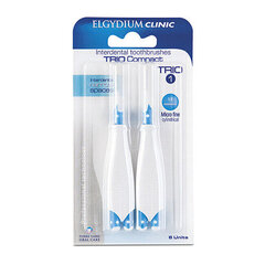 Tarpdančių šepetėlis Elgydium Trio Compact 1 Toothbrush 1.9 mm, 6 vnt. цена и информация | Зубные щетки, пасты | pigu.lt