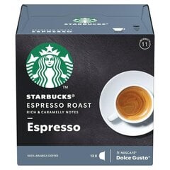STARBUCKS Espresso Roast by NESCAFÉ DOLCE GUSTO капсулы темного обжаренного кофе, 12 кап. цена и информация | Кофе, какао | pigu.lt