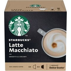 STARBUCKS Latte Macchiato by NESCAFÉ DOLCE GUSTO кофейные капсулы, 12 кап. цена и информация | Кофе, какао | pigu.lt