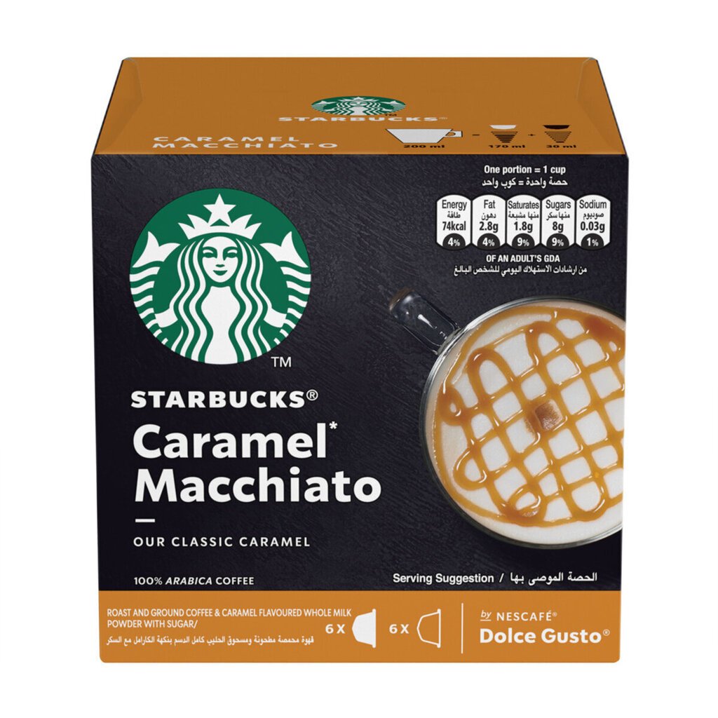 Кофе в капсулах Starbucks Caramel Macchiato, 12 капсул. цена | pigu.lt