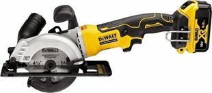 Циркулярная пила DeWALT 18В, 2 x 5Aч, 115 мм, DCS571P2-QWЦТАК кейс цена и информация | Пилы, циркулярные станки | pigu.lt