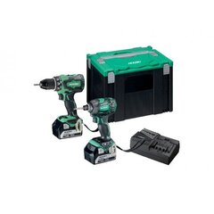 Wiertarko-wkrętarka Hikoki Zestaw 18v 2x5,0ah kaina ir informacija | Mechaniniai įrankiai | pigu.lt