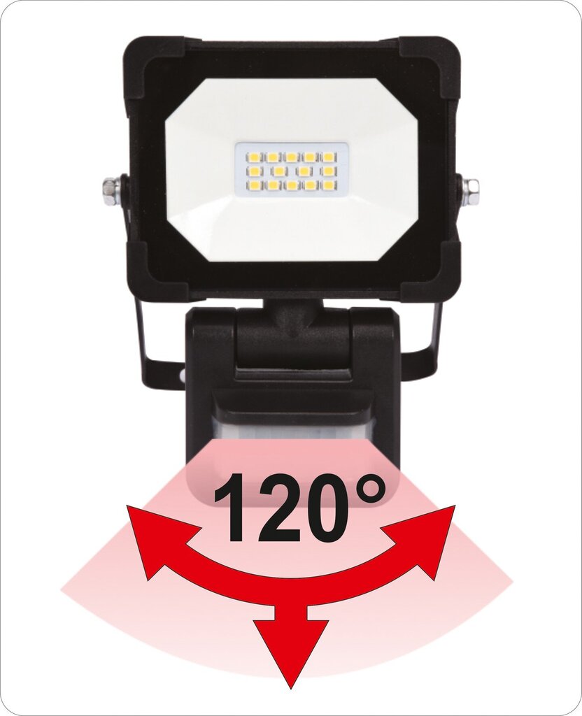 Šviestuvas SMD LED su judesio davikliu 30W 3000lm Yato (YT-81828) цена и информация | Žibintuvėliai, prožektoriai | pigu.lt