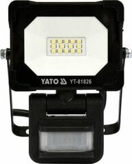 Светильник SMD LED с датчиком движения 10Вт 900лм Yato (YT-81826) цена и информация | Фонарики, прожекторы | pigu.lt