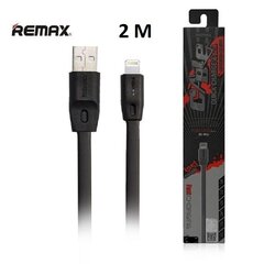 Телефонный кабель Remax RC-001i для быстрой зарядки, USB - Apple / Lightning, 2 м, черный цена и информация | Кабели для телефонов | pigu.lt