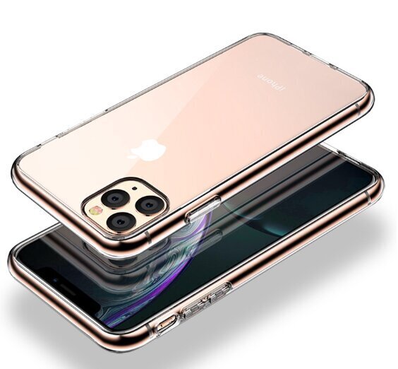 „Fusion Ultra“ silikoninis telefono dėklas skirtas „Apple iPhone 11 Pro Max“, skaidri цена и информация | Telefono dėklai | pigu.lt