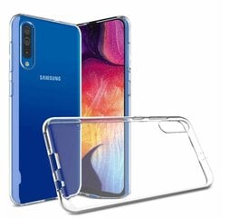 Fusion Ultra Back Case 0.3 mm Прочный Силиконовый чехол для Samsung A705 Galaxy A70 Прозрачный цена и информация | Чехлы для телефонов | pigu.lt