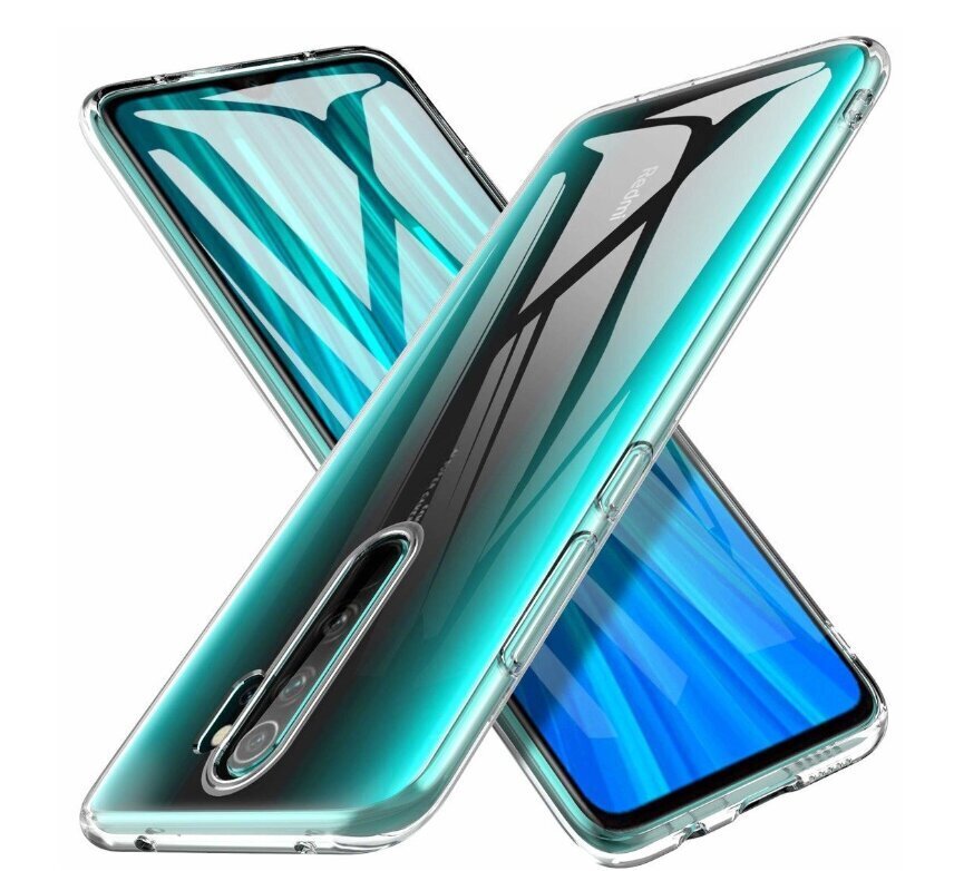 „Fusion Ultra“ silikoninis telefono dėklas skirtas „Xiaomi Redmi 8“, skaidri kaina ir informacija | Telefono dėklai | pigu.lt