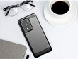 „Fusion Trust“ silikoninis telefono dėklas, skirtas „Samsung G985 Galaxy S20 Ultra", juodas kaina ir informacija | Telefono dėklai | pigu.lt