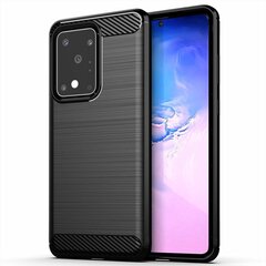 Силиконовый чехол Fusion Trust Back Case для Samsung G985 Galaxy S20 Ultra, черный цена и информация | Чехлы для телефонов | pigu.lt