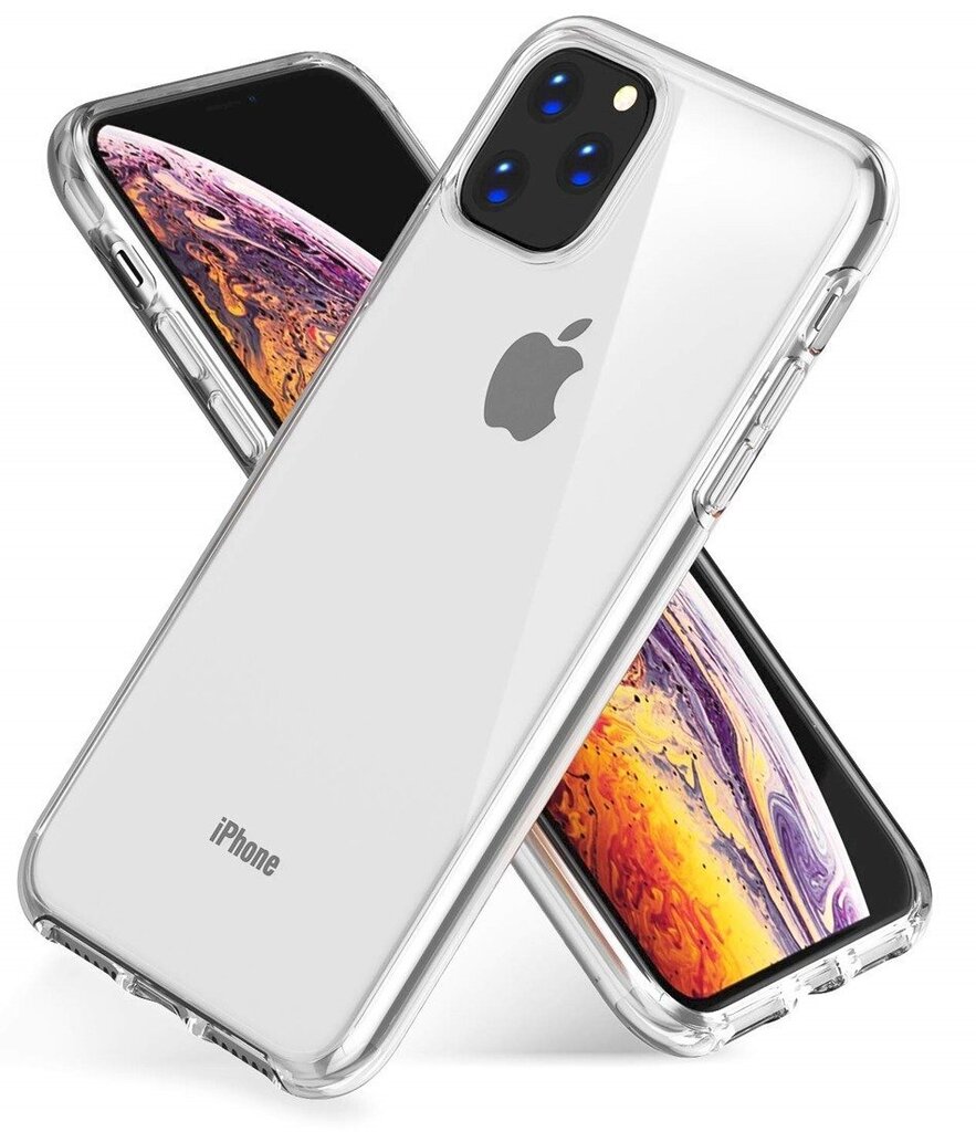 „Fusion Ultra Back“ silikoninis telefono dėklas, skirtas „Apple iPhone 11 Pro Max“, skaidrus kaina ir informacija | Telefono dėklai | pigu.lt