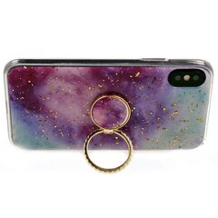 „Fusion Marble Ring“ silikoninis telefono dėklas, skirtas „Apple iPhone 11“ violetinis - mėlynas kaina ir informacija | Telefono dėklai | pigu.lt