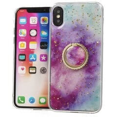 „Fusion Marble Ring“ silikoninis telefono dėklas, skirtas „Apple iPhone 11“ violetinis - mėlynas kaina ir informacija | Telefono dėklai | pigu.lt