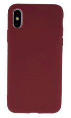 Силиконовый чехол Fusion Soft Matte Back Case для Apple iPhone 11 Pro Max, темно-красный цена и информация | Чехлы для телефонов | pigu.lt