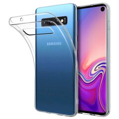 Прочный силиконовый чехол Fusion Ultra Back Case 1 mm для Samsung G977 Galaxy S10 5G, прозрачный цена и информация | Чехлы для телефонов | pigu.lt