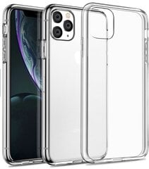 Прочный силиконовый чехол Fusion Ultra Back Case 0.3 mm для Apple iPhone 11, прозрачный цена и информация | Чехлы для телефонов | pigu.lt
