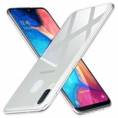 Прочный силиконовый чехол Fusion Ultra Back Case 0.3 mm для Samsung A202 Galaxy A20e, прозрачный цена и информация | Чехлы для телефонов | pigu.lt