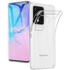 „Fusion Ultra Back“ silikoninis telefono dėklas, skirtas „Samsung G988 Galaxy S20 Ultra“, skaidrus kaina ir informacija | Telefono dėklai | pigu.lt