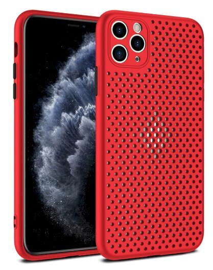 „Fusion Breathe“ silikoninis telefono dėklas, skirtas „Huawei P40 Lite“, raudonas kaina ir informacija | Telefono dėklai | pigu.lt