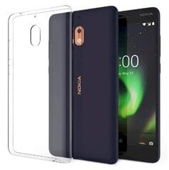 Силиконовый чехол Fusion Ultra Back Case 0.5 mm для Nokia 2.1, прозрачный цена и информация | Чехлы для телефонов | pigu.lt